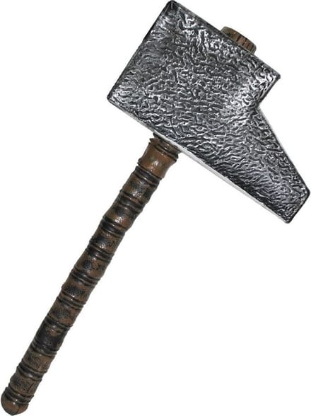 Kunststof horror decoratie hamer 53 cm - Halloween decoratie/verkleed accessoires