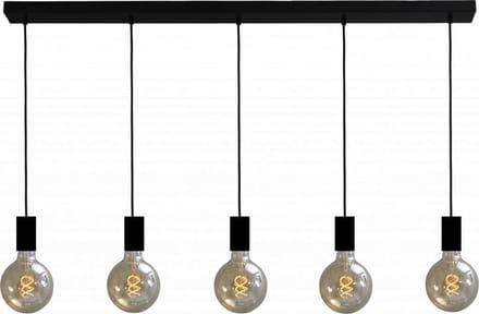 Urban Interiors Bulby  Hanglamp  Zwart - 5 lichts - 8,5x120x130