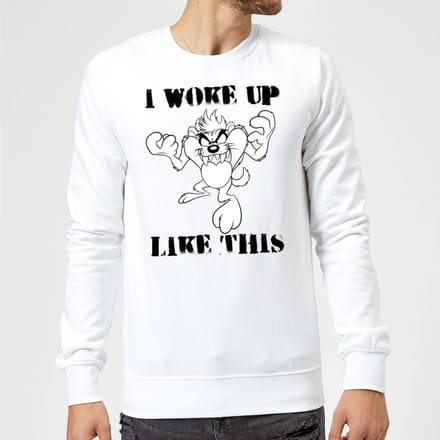 Looney Tunes Taz I Woke Up Like This Trui - Wit - M