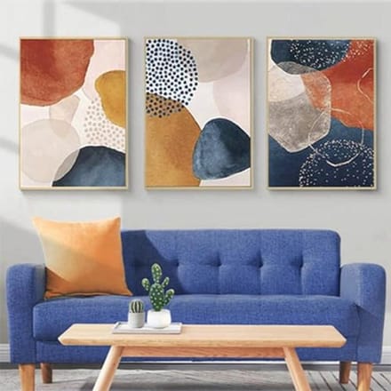Set van 3 Boheemse Posters - Abstracte Planten en Wanddecoratie