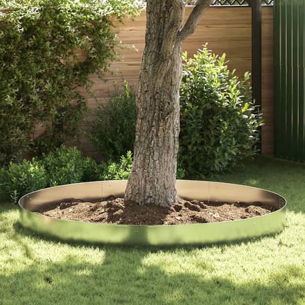 vidaXL - Grasboorden - 10 - st - 100x20 - cm - gegalvaniseerd - staal