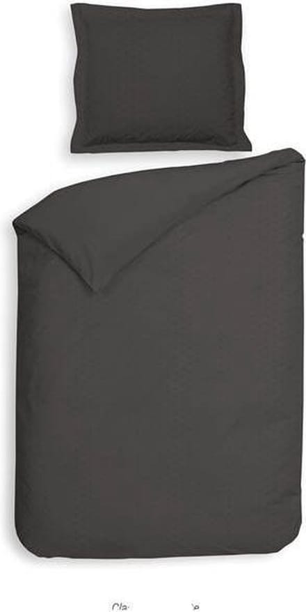 Heckettlane Punto - Dekbedovertrek - Eenpersoons - 140x200/220 cm - Dark Gull Grey