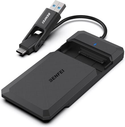 Benfei Sata naar USB 3.0/ USB C - Harde Schijf Behuizing/ Adapter geschikt voor 2.5 inch SATA HDD/ SSD