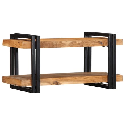 vidaXL - Wandschap - 70x33x35 - cm - massief - acaciahout