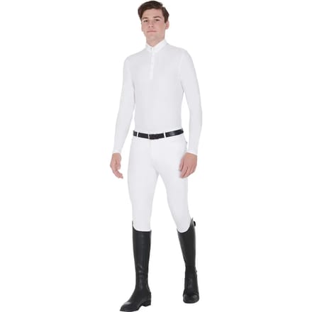 Technische paardrijpoloshirt met lange mouwen Equestro