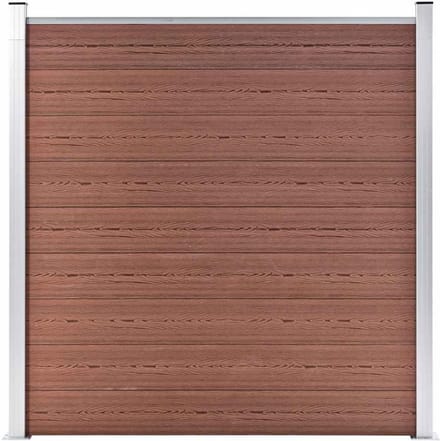 Houten Composiet Schuttingpaneel Set 180x186 cm voor Tuin en Privacy