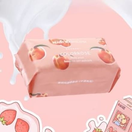 COLORROSE - Peach Disposable Face Towel CR200 (100 sheets)