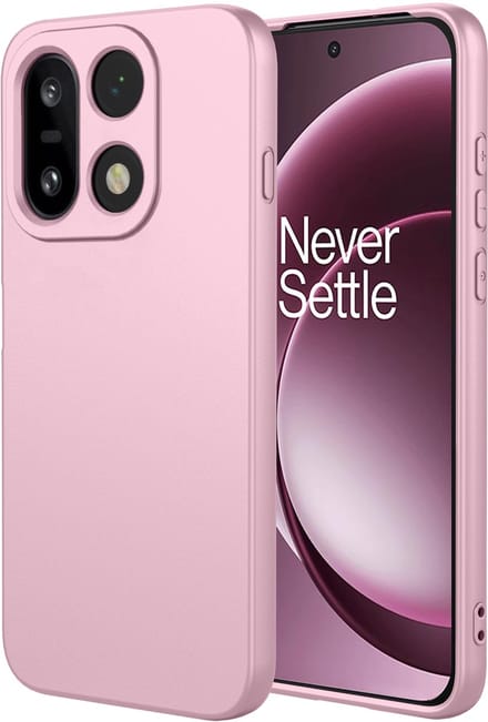MobyDefend Hoesje - Geschikt voor OnePlus 15 - Matte Siliconen Backcover - Licht Roze