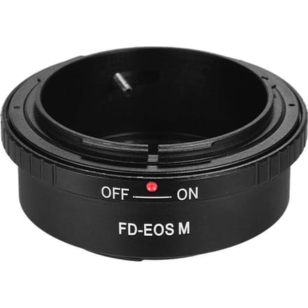 FD-EOS M Lens Mount Adapter Ring voor Canon FD Lens naar Canon EOS M Serie Camera's voor Canon EOS M M2 zwart