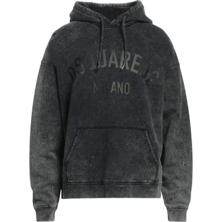 Dsquared2 Milano Destroyed Faded Look Grijze Hoodie