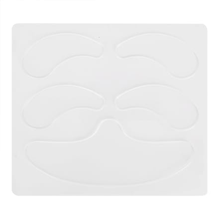 Lot de 5 autocollants antirides en silicone réutilisables pour le front et les yeux white