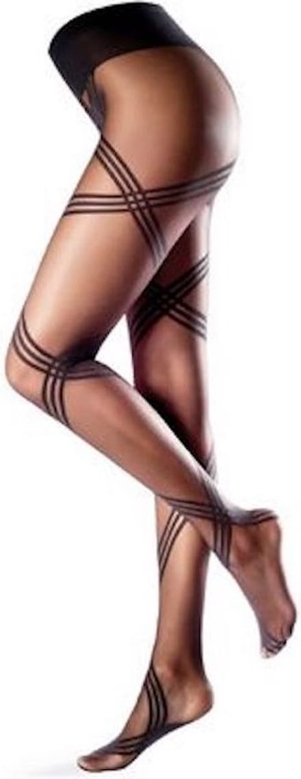 Oroblu panty graphic flash 20 den maat S marine 5