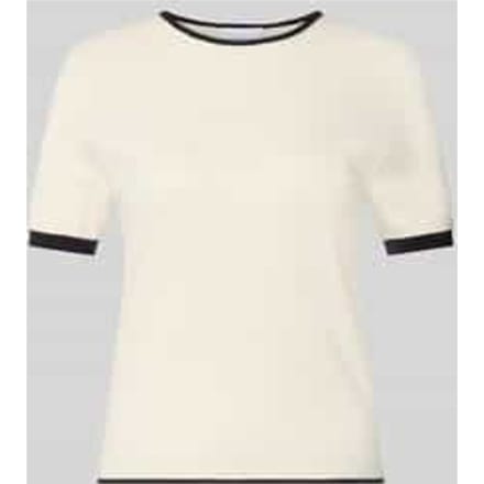 gebreid shirt met ronde hals