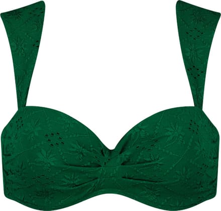 Beachlife Green Embroidery Dames Bikinitopje - Maat B42