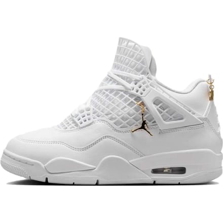 Air Jordan 4 Retro Net - Witte Dames Sneakers Phantom Metallic-Goud FN7251-107 42.5
