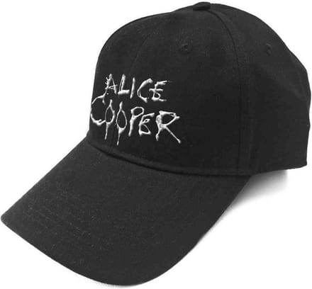 Alice Cooper - Dripping Logo Sonic Silver Baseball pet - Zwart