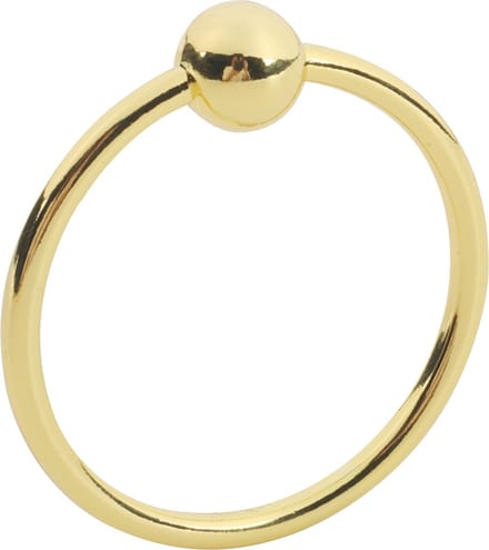 Banoch | Glansring Veronica Ø 25 mm | goudkleurige metalen eikelring | cockring