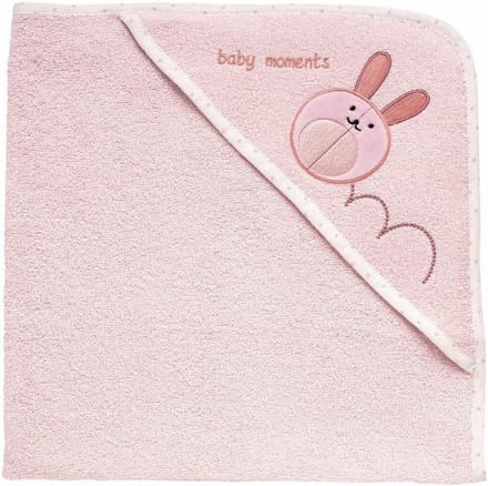 Zachte Handdoek met Capuchon van 100% Katoen voor Baby's - Roze