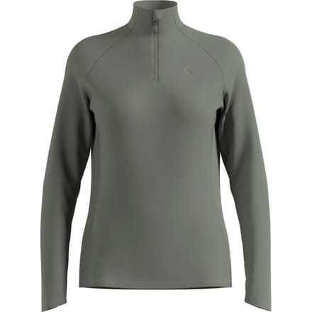 Odlo Essential Ceramiwarm Midlayer 1/2 Zip Dames - Beige - Maat XS