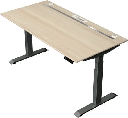 Kerkmann Move Boost 4 Zit-Sta Bureau | 160x80cm Essenhout-Antraciet