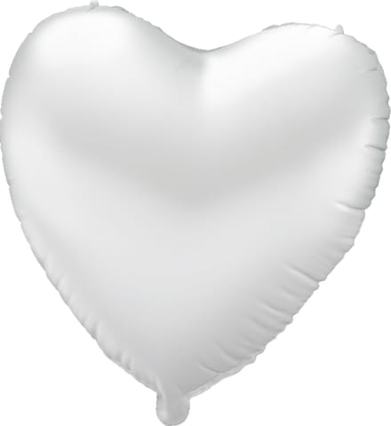 Foil balloon - Heart white