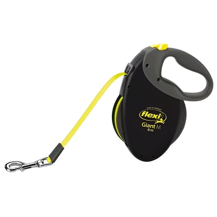 Flexi Giant Tape - Hondenriem - Zwart - M - 8 m - Middelgrote Honden