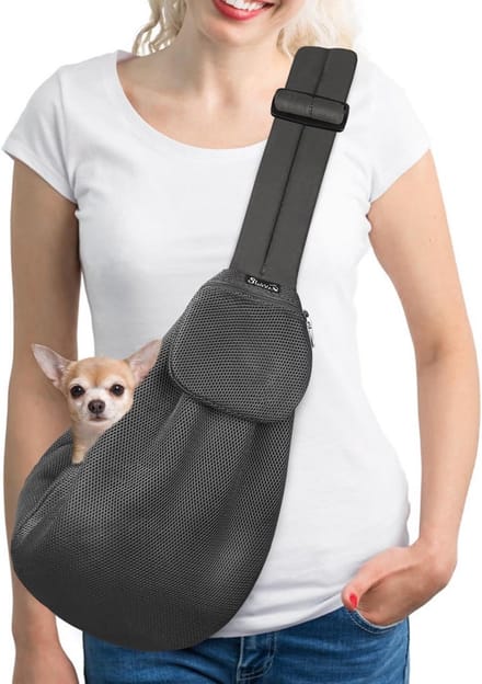 Handsfree Schoudertas voor Kleine Honden en Katten met Verstelbare Band