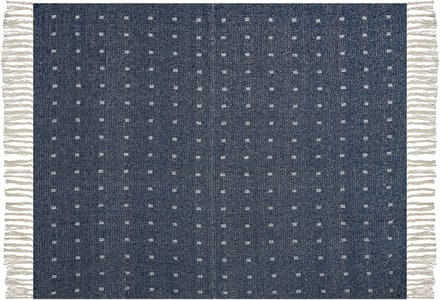 TAARI - Plaid - Donkerblauw - 130 x 170 cm - Katoen