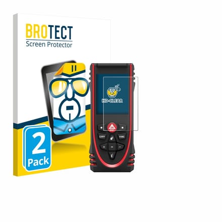 BROTECT - Screenprotector voor Leica DISTO X3 - Folie Beschermfolie transparant 2 Stuks