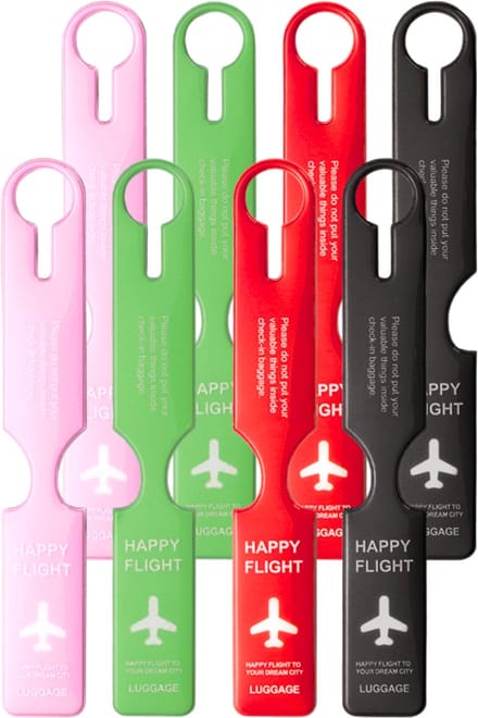 Tamarow Bagagelabel Set - Kofferlabel - PVC Waterproof - 8 Stuks