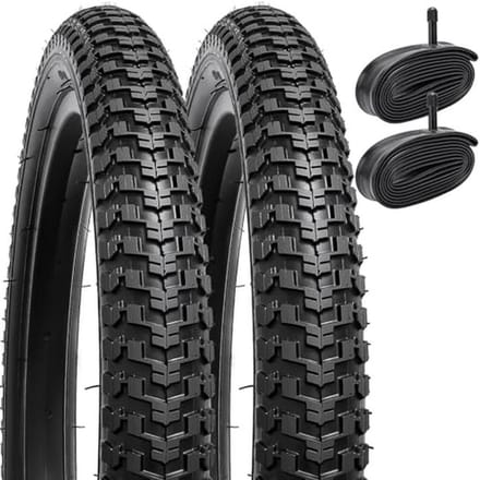 16 inch kinderfietsbanden en heavy duty fietsbuizen - 2 stuks