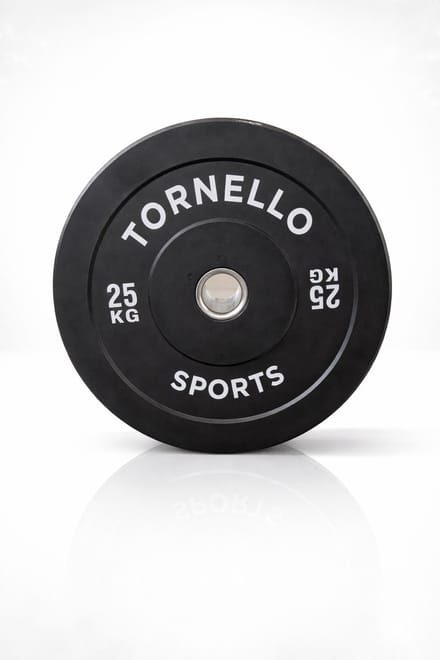 tornello sports halterschijf 25 kg bumper plate rubber 50mm