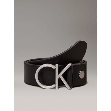 Calvin Klein damesriem met verstelbaar logo, 3,5 cm, zwart, 90