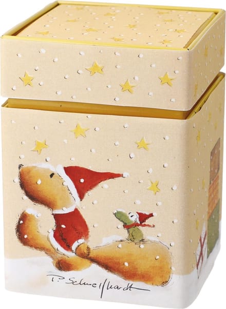 Goebel - Peter Schnellhardt | Theedoos Wintertime Friends | Metaal - 11cm - bewaardoos - kerst