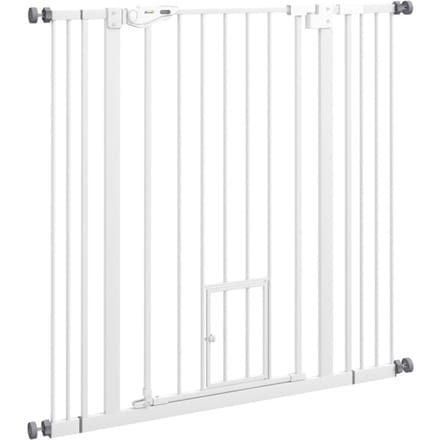 4goodz Uitschuifbaar Traphek 104x68 cm voor Huisdieren - Wit