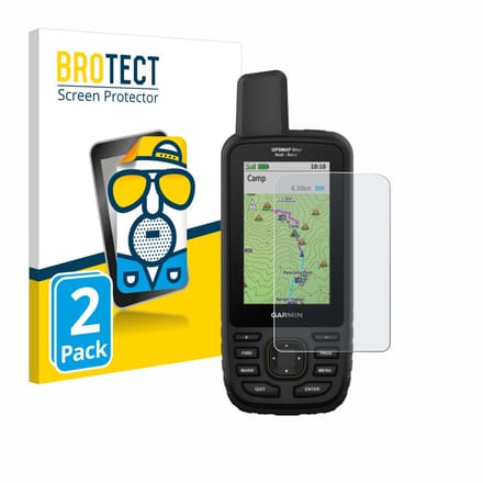 BROTECT - Screenprotector voor Garmin GPSMAP 66sr - Folie Beschermfolie matte 2 Stuks