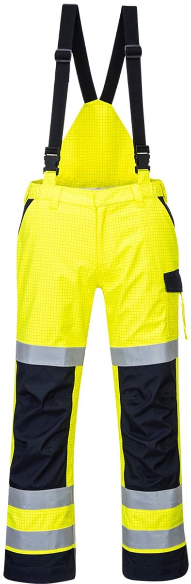 Portwest Modaflame Rain multinormen Arc Broek MV71 - Geel/Marine - M