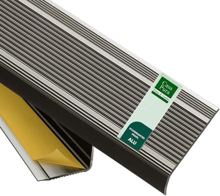 Zelfklevend L-vormig Trapprofiel van Aluminium, 30mm Breed, Champagne Kleur