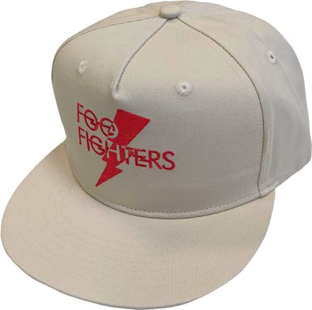 Foo Fighters - Flash Logo Snapback Pet - Creme
