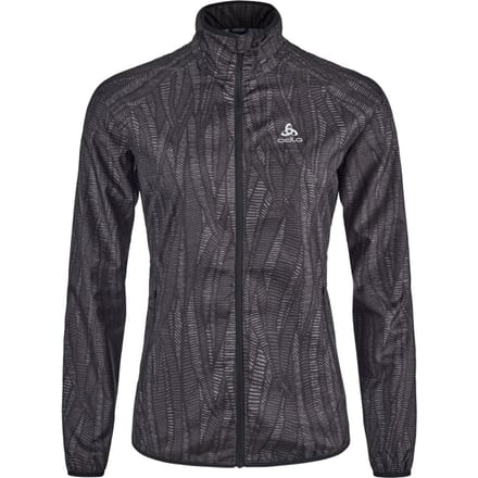 Odlo Maat M  Jacket ESSENTIAL LIGHT PRINT ZWART