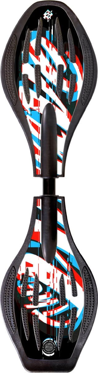 Schildkröt waveboard The Wave - Black Glitch streetsurfing skateboard.