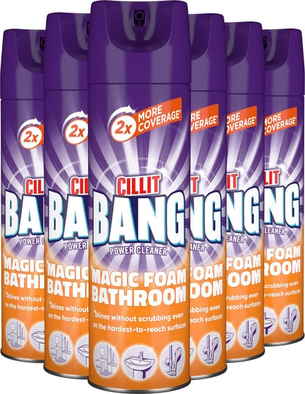 Cillit Bang Actieve Mousse Douche & Zeepresten reiniger - 6 x 600 ml