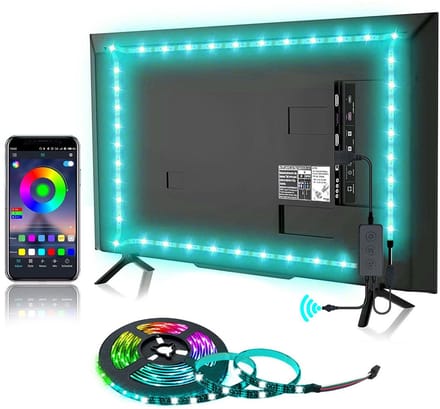 NAXSIR TV Achtergrondverlichting - 1m - RGB Muziek Sync - Bluetooth App
