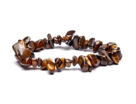 Armband tijgeroog chips elastisch