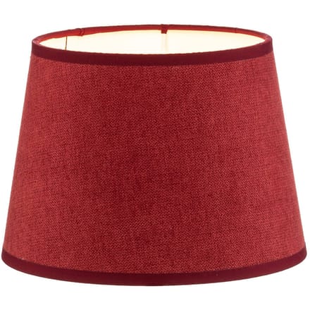 Duolla Lampenkap Classic S, geweven, rood