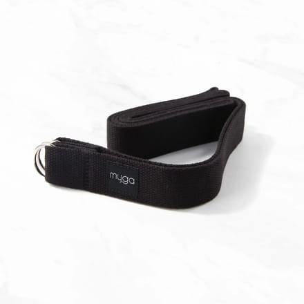 Yogariem en draagriem 2 in 1 - Myga - zwart