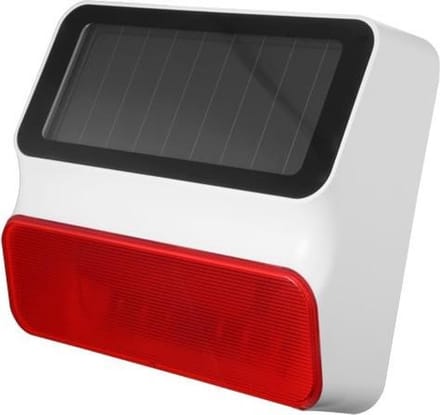 Nivian NVS-S8A buiten sirene met zonnepaneel