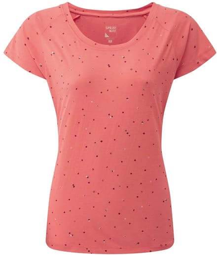SPRAYWAY Dot T-Shirt dames - Emberglow - Maat 16