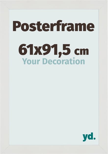 Your Decoration - Posterlijst 61x91,5 cm - MDF - Wit Mat - Parma