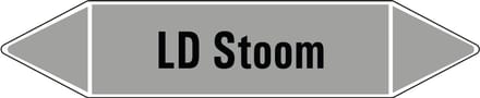 LD Stoom leidingmarkering op vel 252 x 52 mm - 3 per vel